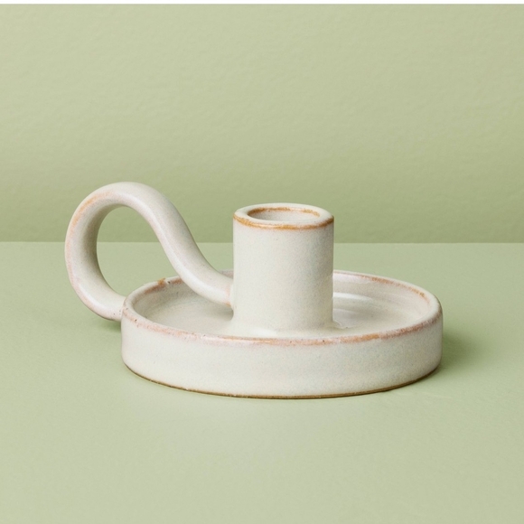 Hearth & Hand Other - Hearth & Hand With Magnolia Ceramic Taper Candle Holder Sour Cream